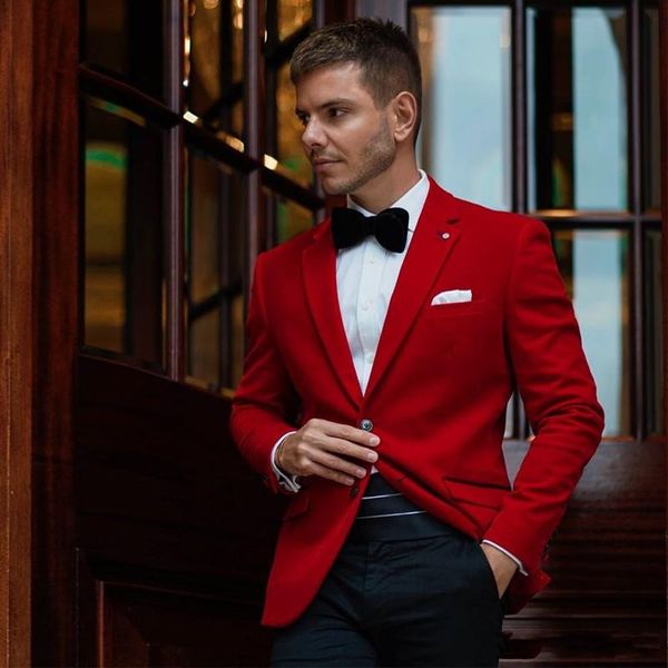 

fashion red groom tuxedos notch lapel groomsmen wedding tuxedos excellent men formal dinner party prom blazer suit(jacket+pants+tie) 1120, Black;gray
