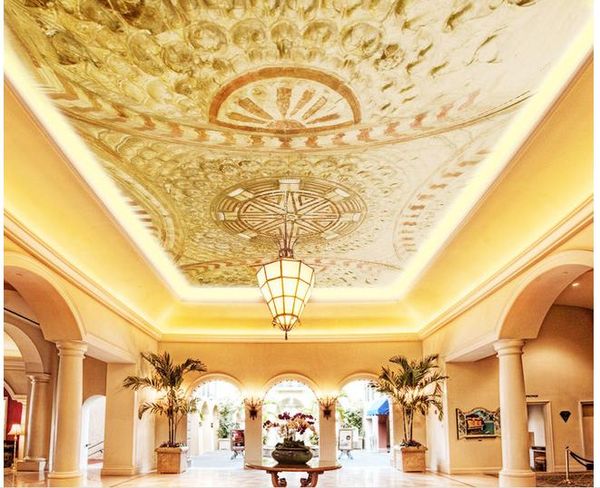 

living room ceiling chandelier background zenith ceiling decorative painting mural
