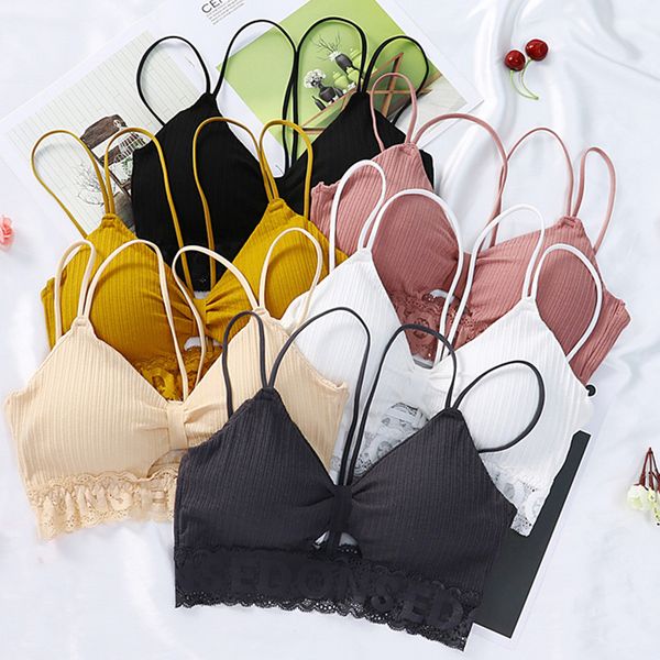 

bra lace underwear push up bra for women breathable lingerie soft backless bras female bow bralette underwear, Red;black