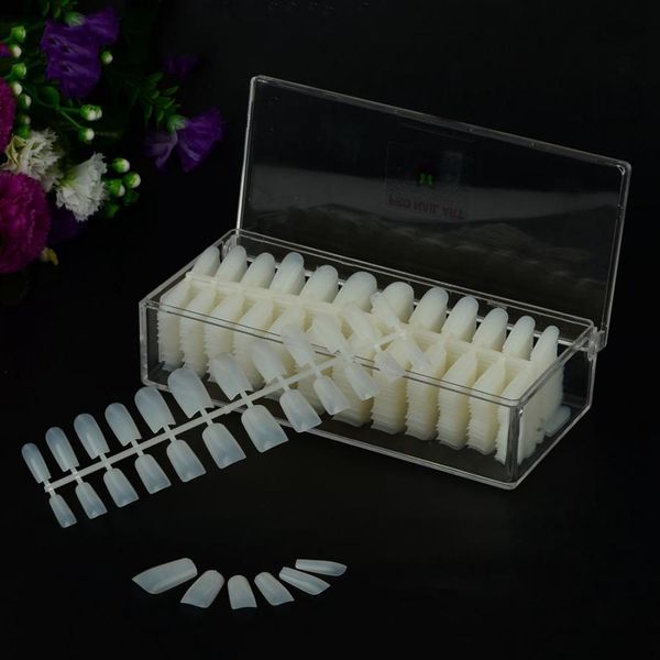 

short square false nail tips full / half coverage fake nail artificial nails art tips dual use box pack art polish tool, Red;gold