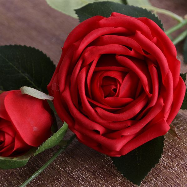 

simulation moisturize 2-heads rose flower bouquet decor valentines day gift