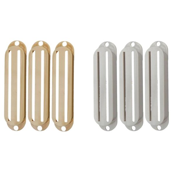 

2 sets plastic dual rail humbucker pickup covers for electric guitar