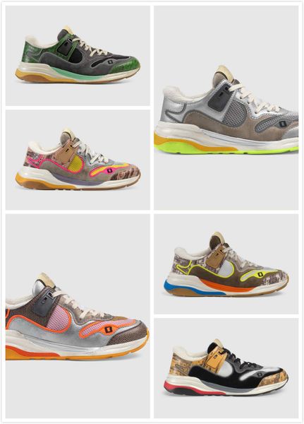 

2019 paris designer ultrapace sneakers with reflective fabric trainers low cut men vintage classic suede hqk30 luxury sneakers 35-45 59 46, Black