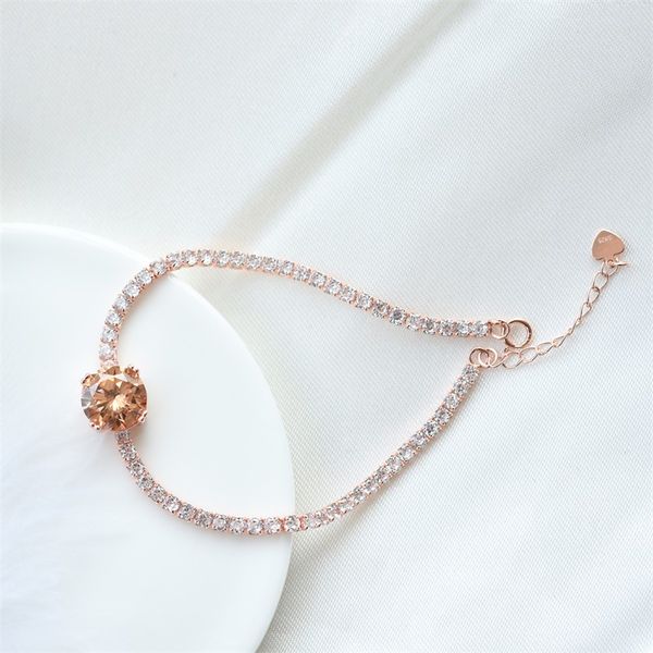 

lk square diamond women's bracelet super flash full diamond high-end 925 sterling silver zircon fashion style women jewelry, Golden;silver