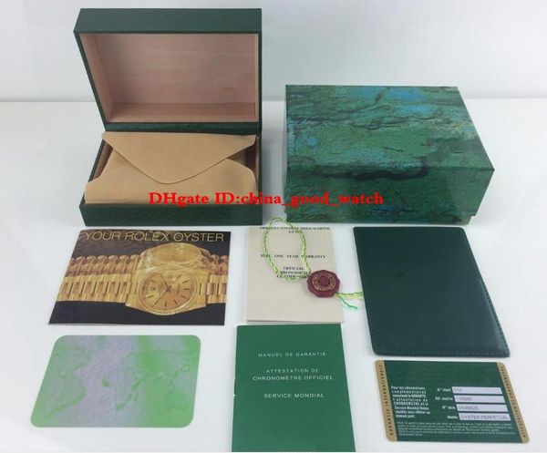 

Watch green original box card wood boxe for perpetual 116900 126710 126600 126719blro watche wri twatche