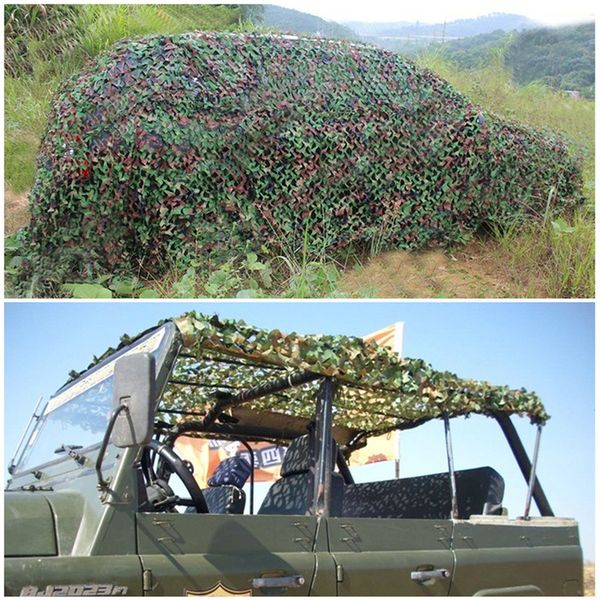 

camping camo net 2x3m woodland jungle army training camouflage net fishing shelter hide netting sun shelter