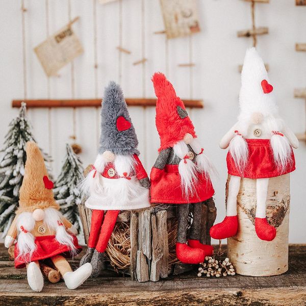 

christmas cute gnome doll hanging pendant long legs plush toy holiday xmas tree decoration thanksgiving and christmas gift
