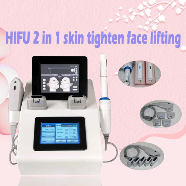 

2019 hifu 2 in 1 skin tighten face lifting vaginal tighten high intensity focused ultrasound wrinkle removal beauty machine sys