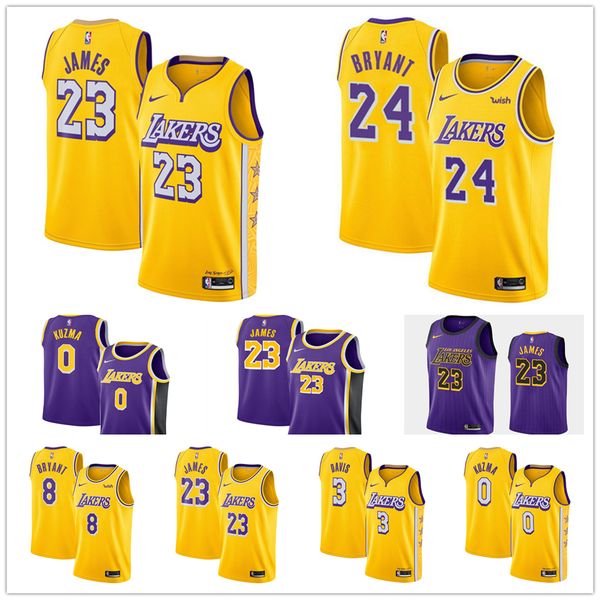 

23 jame lebron ba ketball jer ey men 039 anthony 3 davi kobe 8 24 bryant kyle 0 kuzma jer ey, Blue;black