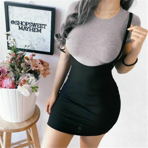 

mini skirt women high waist solid sling skirts 2019 summer ladies sheath pencil skirts summer korean style streetwear skirt, Black