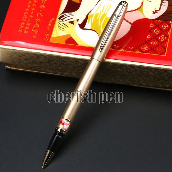 

picasso 966 luxury gold extra fine nib 0.38mm financial fountain pen with original box inking pens for lady gift ing