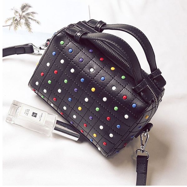 

hansomfy 2019 нов ђмки вокого каева малого tote боон заклепка ђмка кожа pu жен