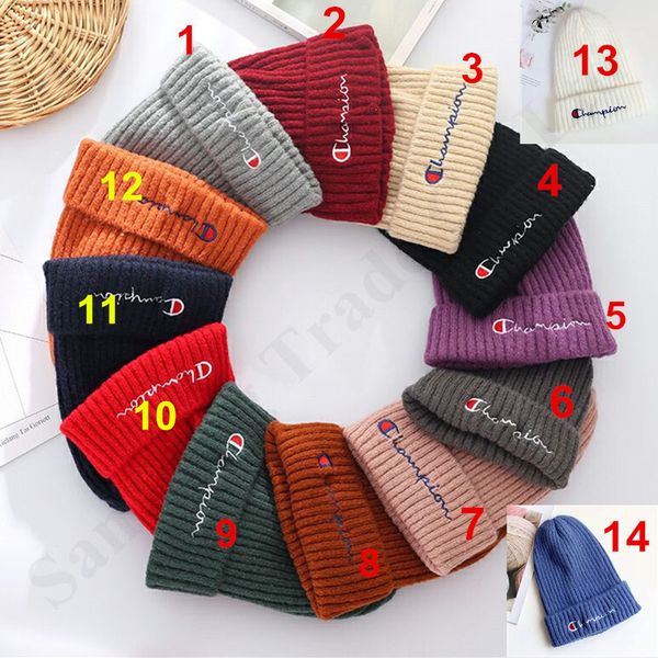 

дизайн champion unisex шапочка зима шлема warm wool kintted caps женщина мужчины fedora gorro bonnet нового вязание крючок лыжа спорт skull, Yellow