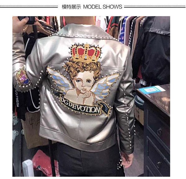 

new arrival men's coats jackets runway luxury design europe brands casual style men's clothing, Black;brown