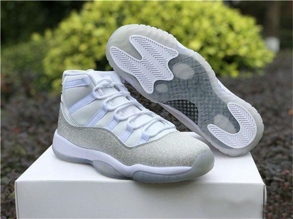 

new release 11 xi gs wmns metallic silver women basketball white designer shoes high cut 12s sneakers sports outdoor trainers