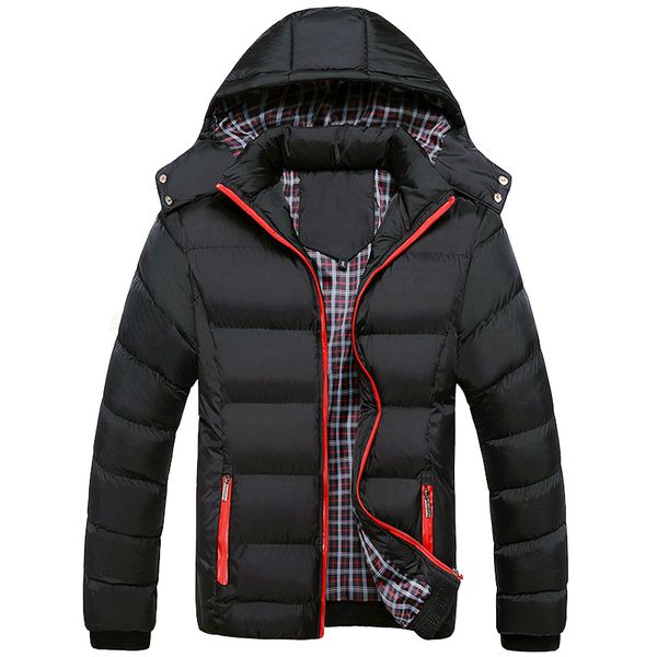 

men parkas casual men branded clothing 5xl 2019 winter jacket warm male coats fashion thick thermal, Tan;black