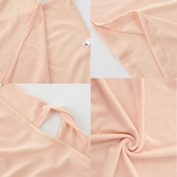 

women deep v-neck strap tank wrap ruffle pleated summer beach ql sale, White