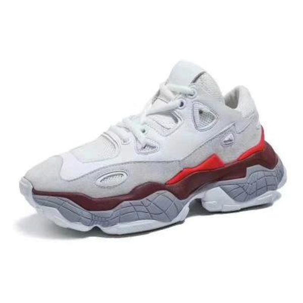 

new stylish women shoes increasing 5cm flats heels sneakers cushioning height platform breathable mesh wave sports walking shoes, Black