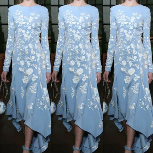 

мода женская элегантная высокая талия с длинным рукавом o образным вырезом формальное длинное платье макси коктейльная вечеринка цветочный п, Black;gray