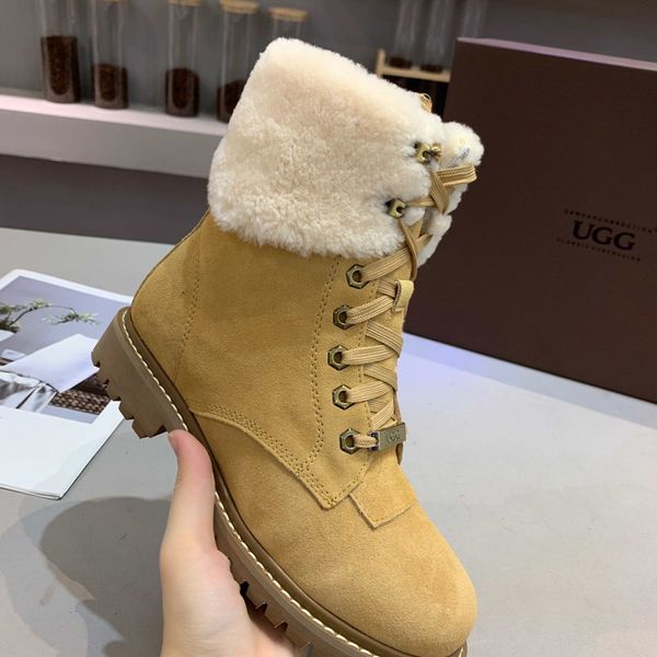 

new autumn and winter fashion wild martin boots cotton shoes plus velvet wool waterproof motorcycle boots factory direct sales