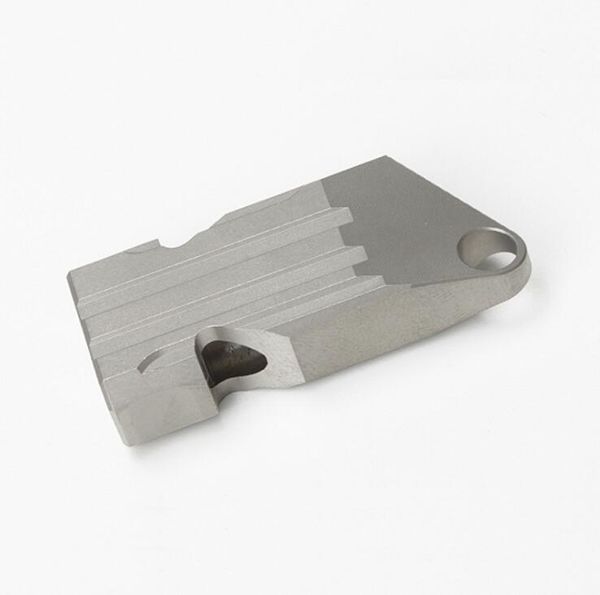 

titanium double barrel mini portable whistle high decibel sos whistle outdoor edc every day carry equipment, Silver