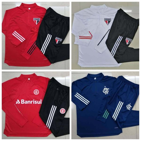 

brazil sao paulo soccer tracksuit jacket 2020 flamengo football training suit chandal jackets 20 21 camisas de futebol brasil internacional, Black;yellow