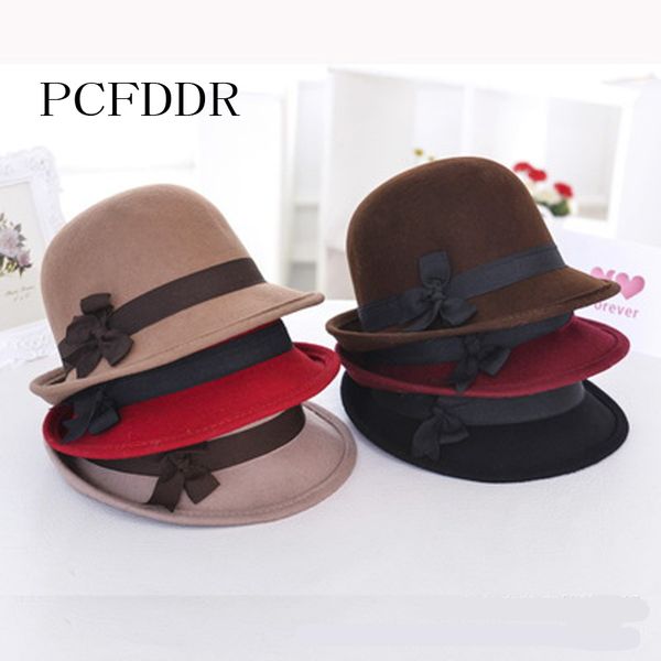 

pcfddr fashion personality bowler hat in autumn and winter, Blue;gray