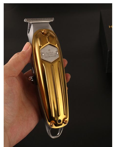 

kemei триммер волос km-1973 перезаряжаемая волос качества парикмахера кусачки линии тела металла newclipper epjcz