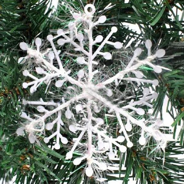 

30pcs xmas christmas tree decorations white snowflakes plastic artificial snow christmas decorations for festive party supply