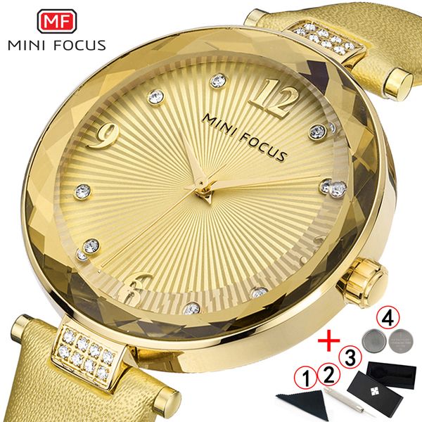 

minifocus женщины часы известные luxury brands мода женские часы водонепроницаемый кварцевые наручные часы кожа женщин montre femme 2019, Slivery;brown