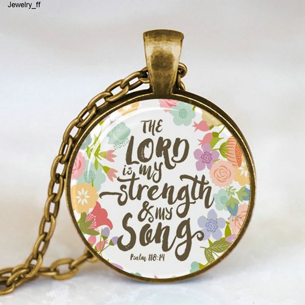 

antique bronze handmade bible verse necklace glass cabochon pendant necklace scripture quote jewelry christian party women gifts, Silver