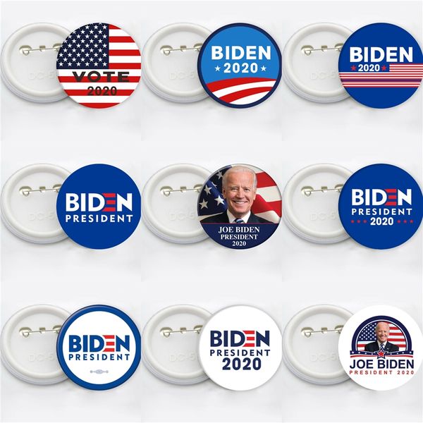 

event 8 styles joe biden brooch 2020 us presidential election biden badge tinplate election badge party favor 6066 3000 1pcs#686