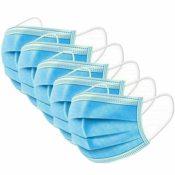 

disposable face maskdust mouth masks cover 3-ply non-woven disposable dust mask soft breathable outdoor usps
