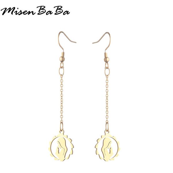 

новый desgin нержавеющая сталь девы марии серьги для женщин серьги аве мария религиозные ювелирные изделия, Silver