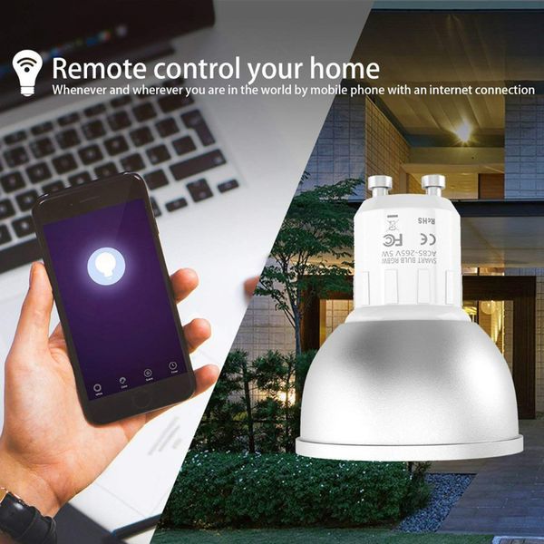 

Смарт лампы Светодиодные лампы GU10 WiFi RGBW 5W водить Dimmable Совместимость с Для Alexa / Гла