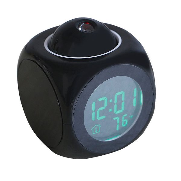 

mini lcd digital projection alarm clock voice temperature backlight desk clock