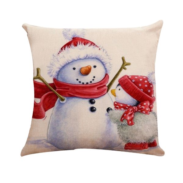 

merry christmas pillowcase home decoration for xmas 45x45cm festival pillow cover cotton pillow case linen cushion cover xmas