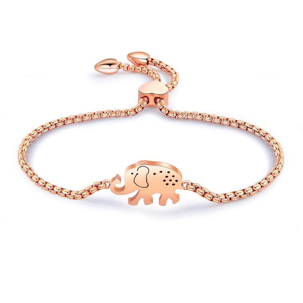

fashion rose gold personality elephant adjustable bracelet luxury designer jewelry women wedding bracelet 3-gs953, Golden;silver