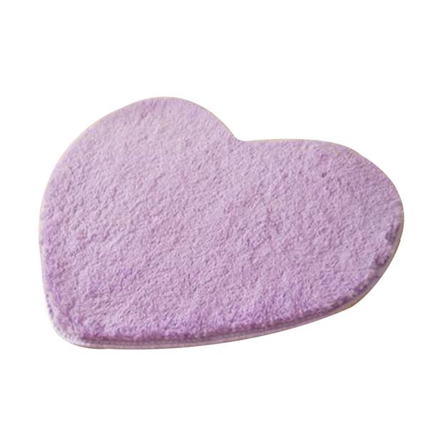

new anti-slip mats heart shaped mats short plush doormats solid color carpets for living room bedroom tapete home decor