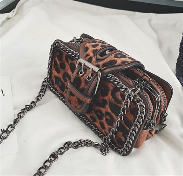 

women new fashion casual leopard chain single shoulder cross body small square bag ph-cfy20052658