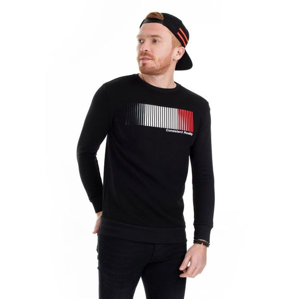 

buratti printed crew neck пот с длинным рукавом мужской пот весна толстовка 538929 осенних, Black
