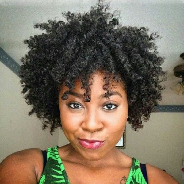 The Fashion Women S Hairstyle Short Kinky Curly Wig African