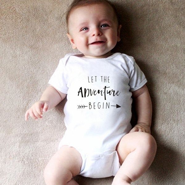 

let the adventure begin baby onesie pregnancy announcement onesie clothing baby boys girls bodysuit jumpsuit clothes outfits, Blue