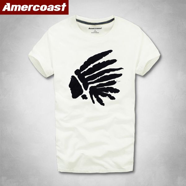 

amercoast shop men's and women's summer new t-shirt street fashion letter printed cotton fashion t shirt graphic t shirts, White;black