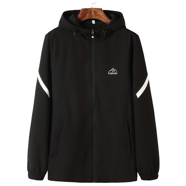 

spring autumn jacket men casual plus size jacket male outwear zipper thin coat brand clothing 8xl 7xl 6xl 5xl, Black;brown