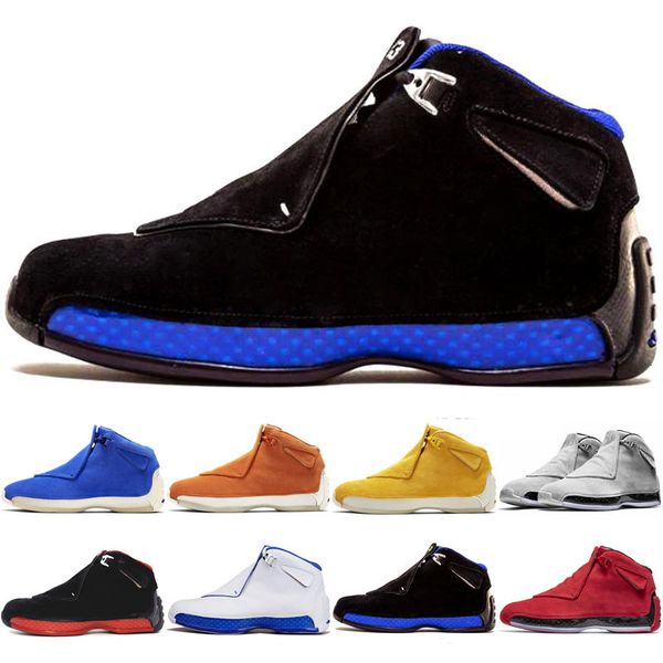 

высокое качество 18 toro красный замша серый синий желтый оранжевый замша мужчины баскетбол обувь 18s разводят og asg черный белый кроссовки