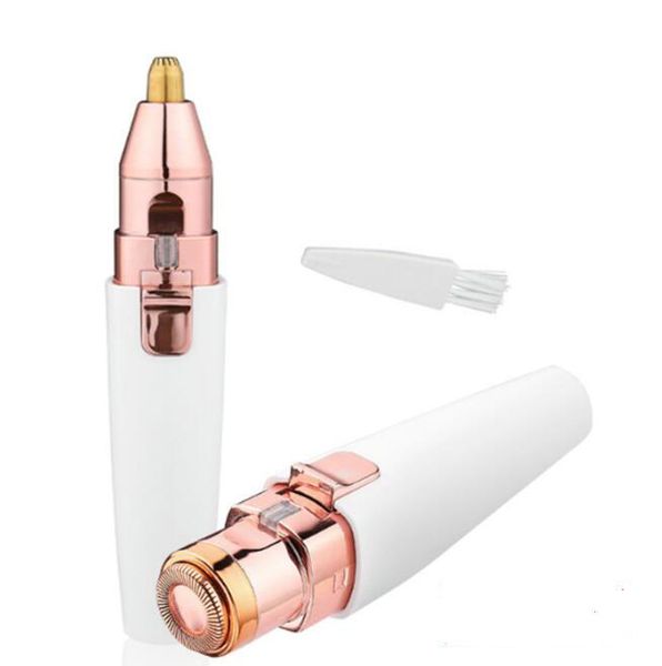 2 In 1 Mini Eyebrow Trimmer Electric Professional Lipstick