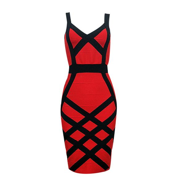 

2018 Women Bandage Dress Sexy Spaghetti Strap Sheath Sexy Club Fashion Evening Party Celebrity Ladies Summer Dress