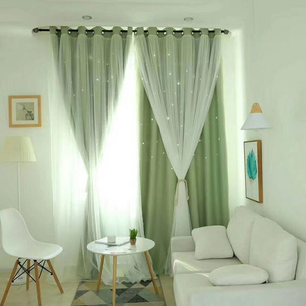 

Высокоточные утолщающие шторы двухслойные сплошной цвет роскошные полые звезды