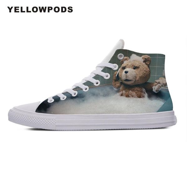 

men walking shoes non-leather ted funny comedy movie cool fashion canvas shoes high breathable for men women